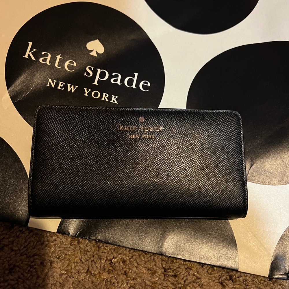 Kate Spade Black Leather Wallet